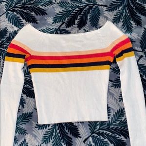 Lottie moss stripped crop top